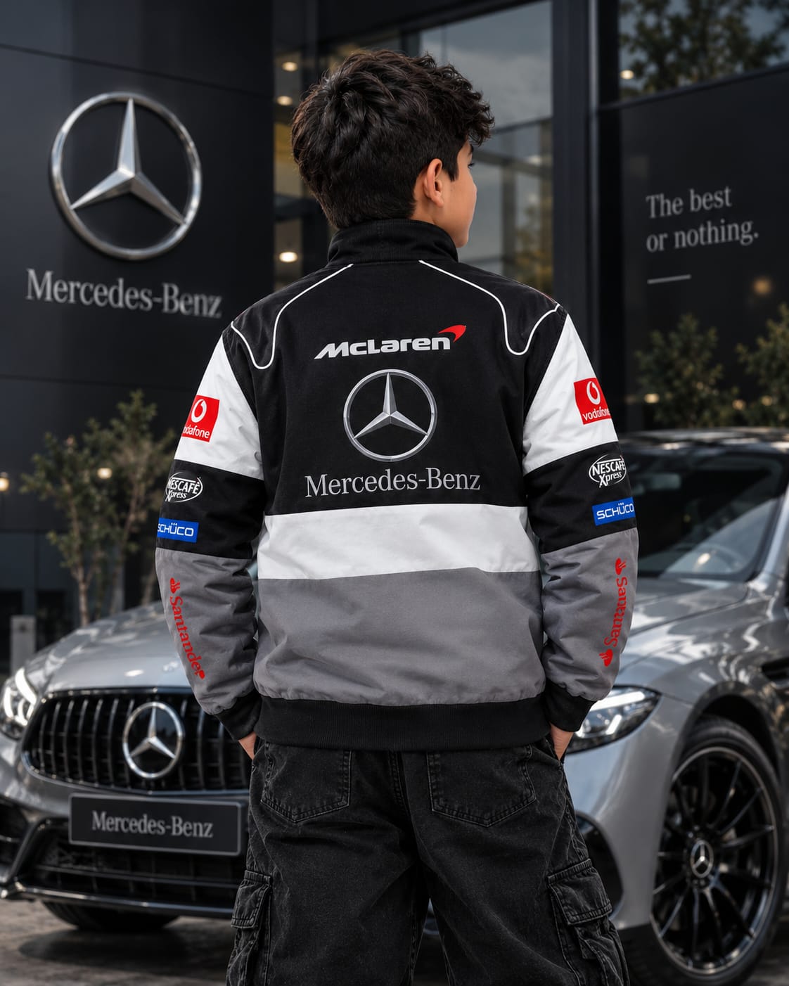 Santander Mercedes-racing-varsity-jacket