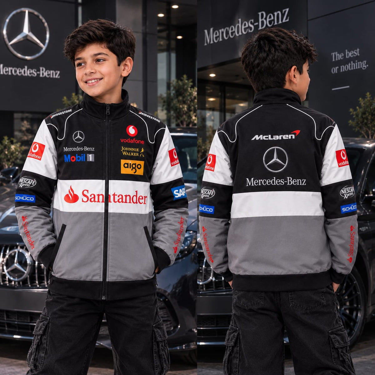 Santander Mercedes-racing-varsity-jacket