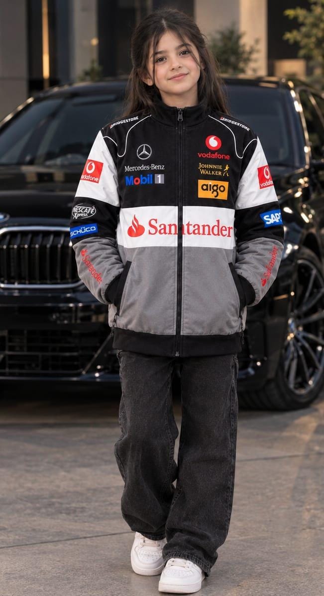 Santander Mercedes racing varsity jacket