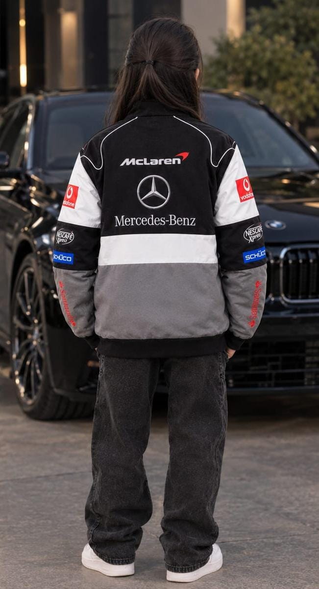 Santander Mercedes racing varsity jacket