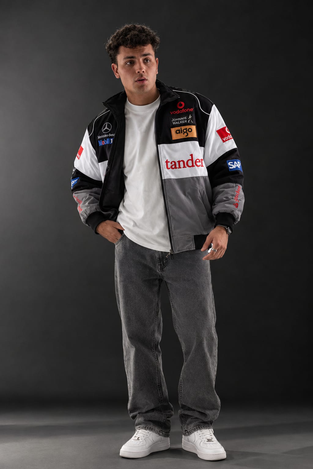 Santander Mercedes Racing Varsity Jacket